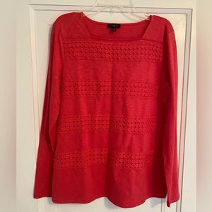 NEW with tags Talbots SP coral top